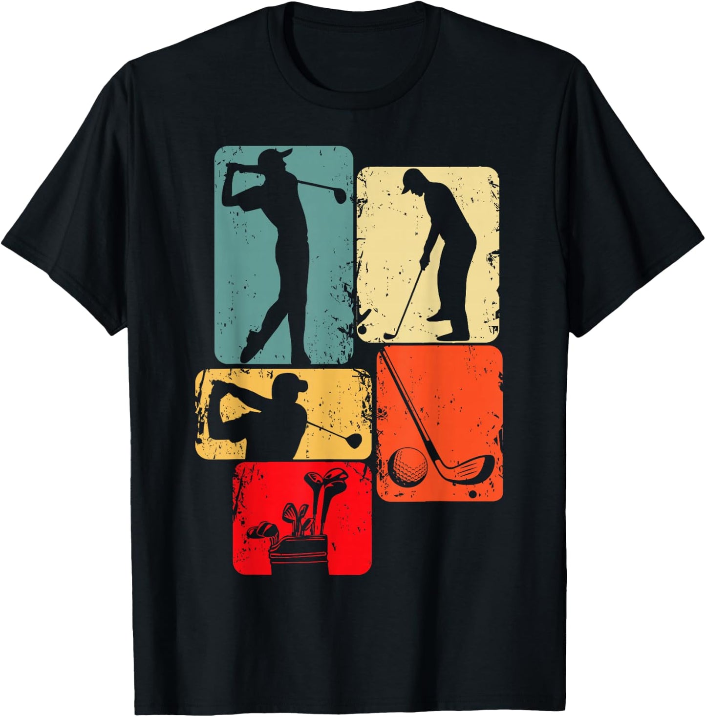 Golf Club Golfer Golfing Boys Kids T-Shirt - T-Shirt | Black