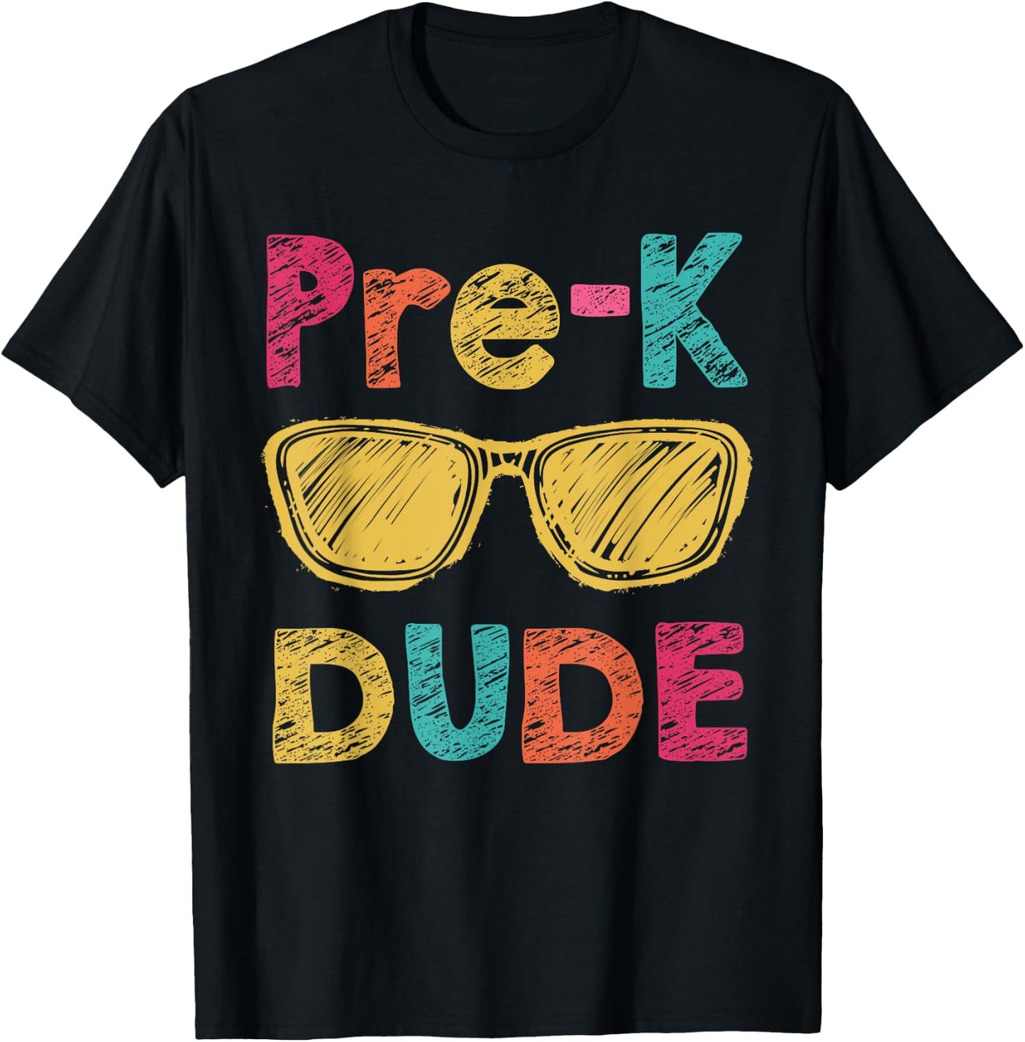 Pre-K Dude Back to School First Day of Preschool Gifts T-Shirt - T-Shirt | Black