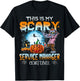 This Is My Scary Service Manager Costume Pumpkin Halloween T-Shirt - T-Shirt | Black