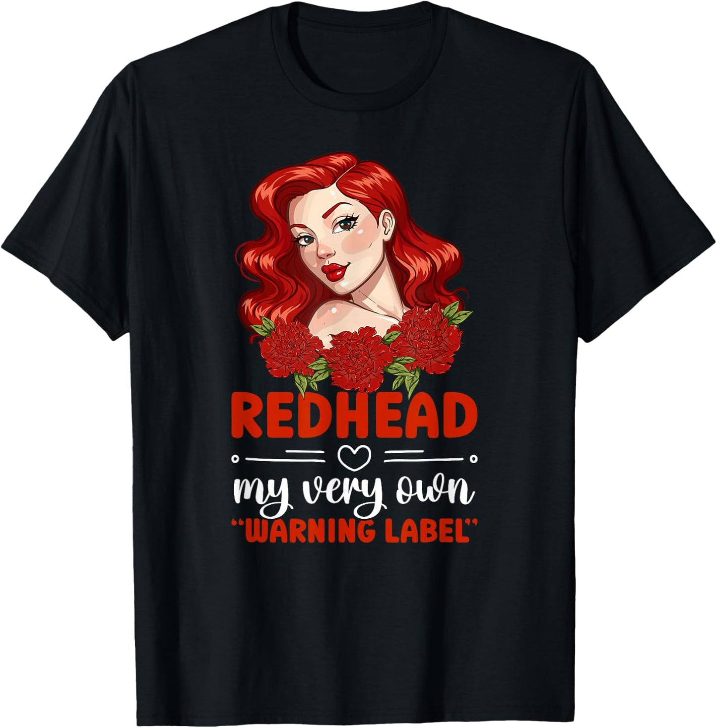 Redhead Funny Red Hair Ginger Red Haired T-Shirt - T-Shirt | Black
