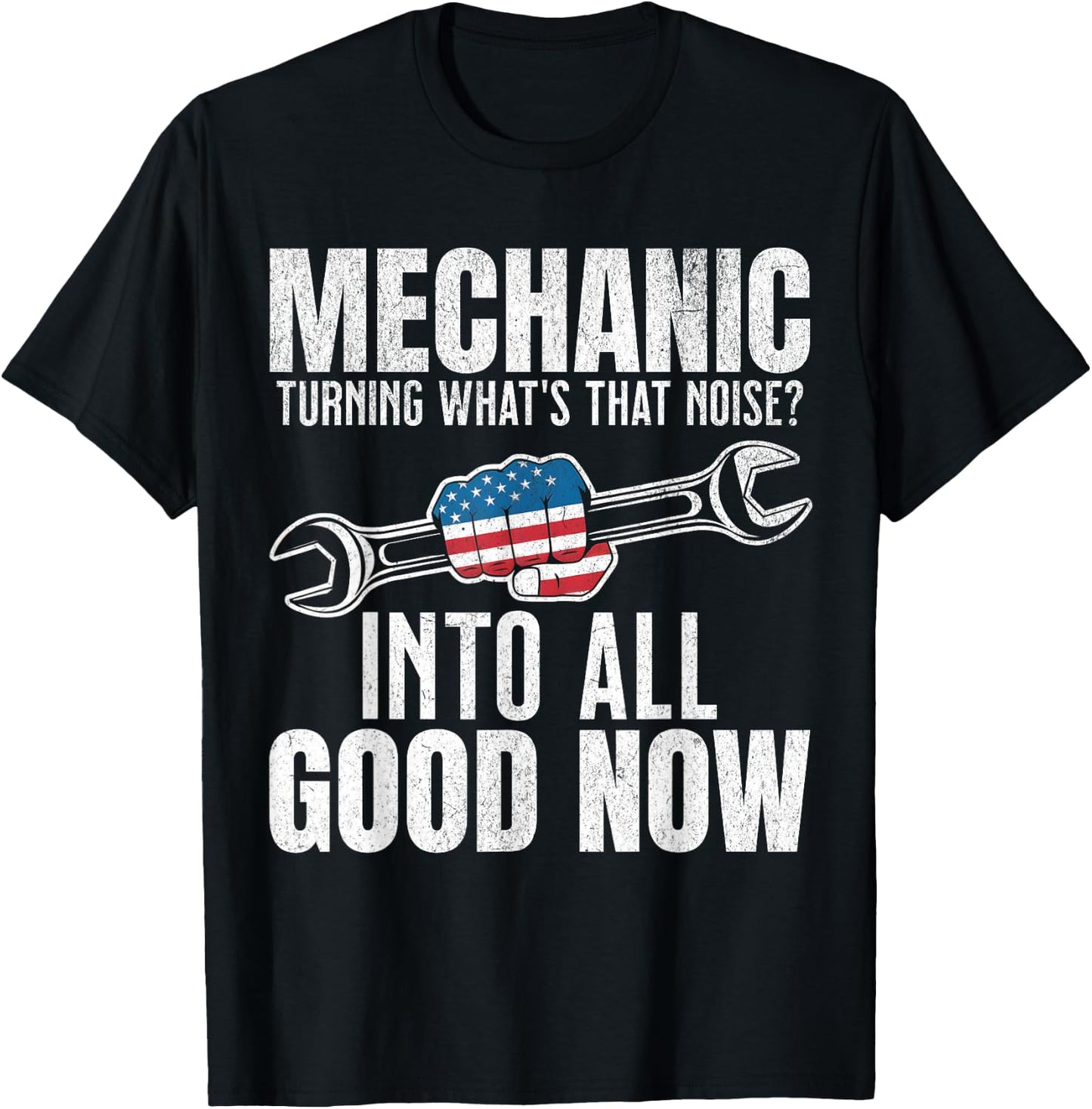 Funny Mechanic Guy Auto Technician Repair Garage Dad T-Shirt - T-Shirt | Black