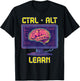 Computer Science Teacher Back To School Code Ctrl Alt Learn T-Shirt - T-Shirt | Black