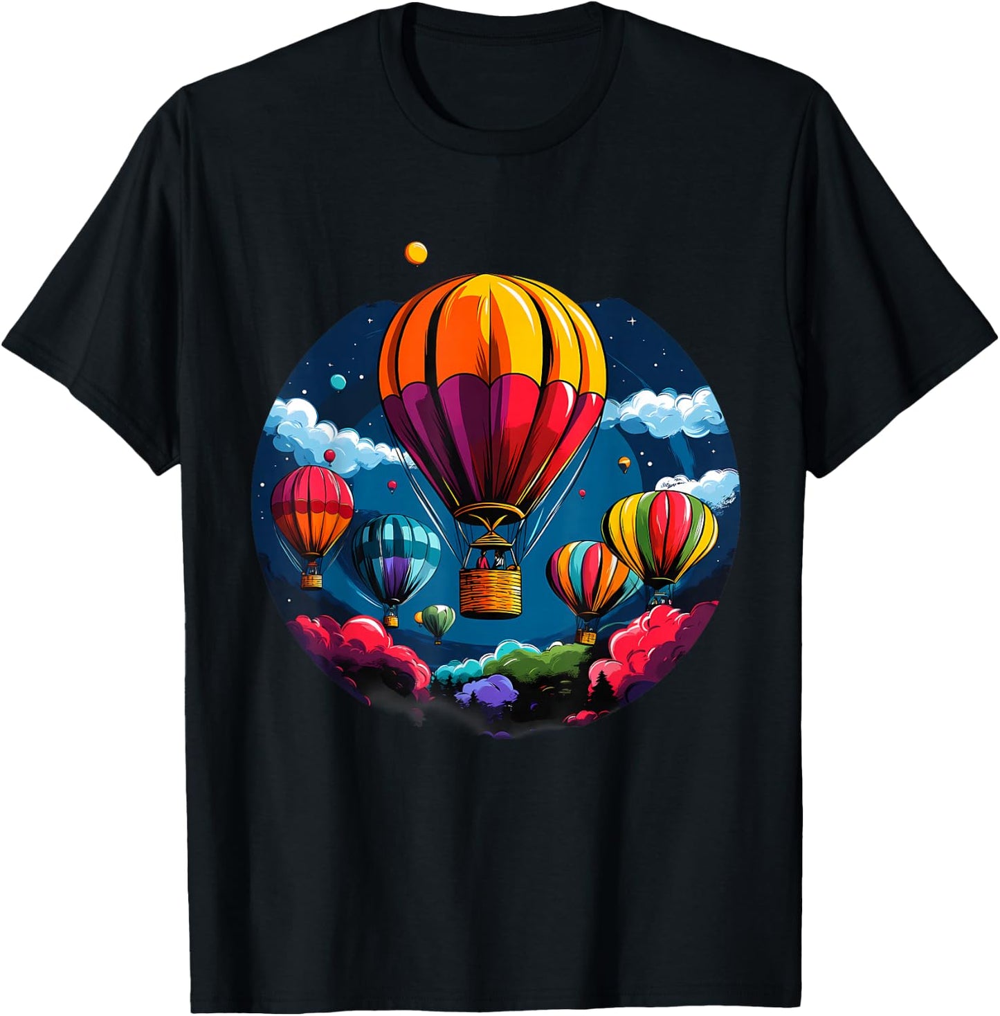 Hot Air Balloon Ride Festival Hot Air Ballooning T-Shirt - T-Shirt | Black