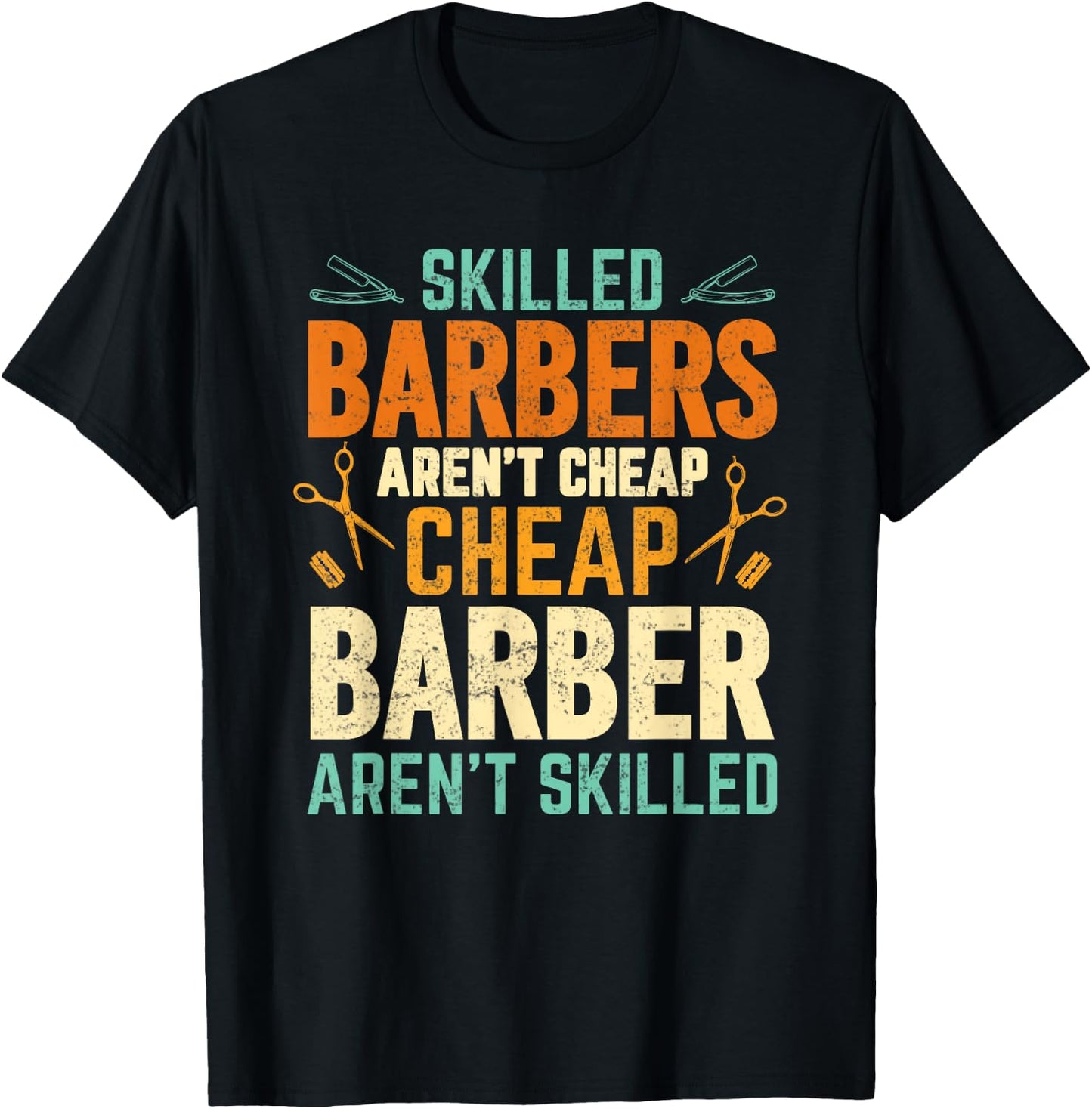 Barber Dad Funny Hairdressing Hair Stylists Barber T-Shirt - T-Shirt | Black