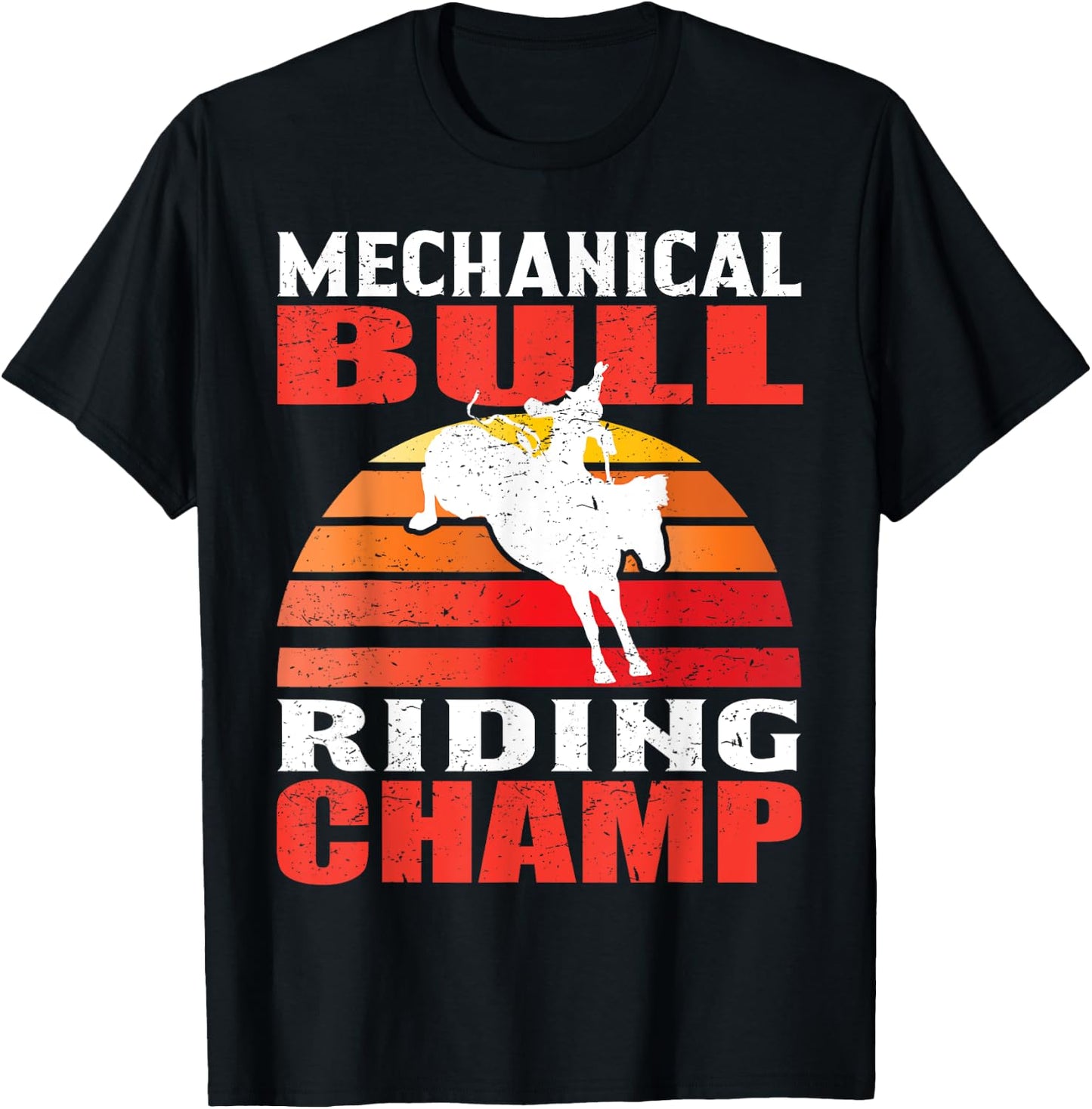 Mechanical Bull Riding T-Shirt - T-Shirt | Black