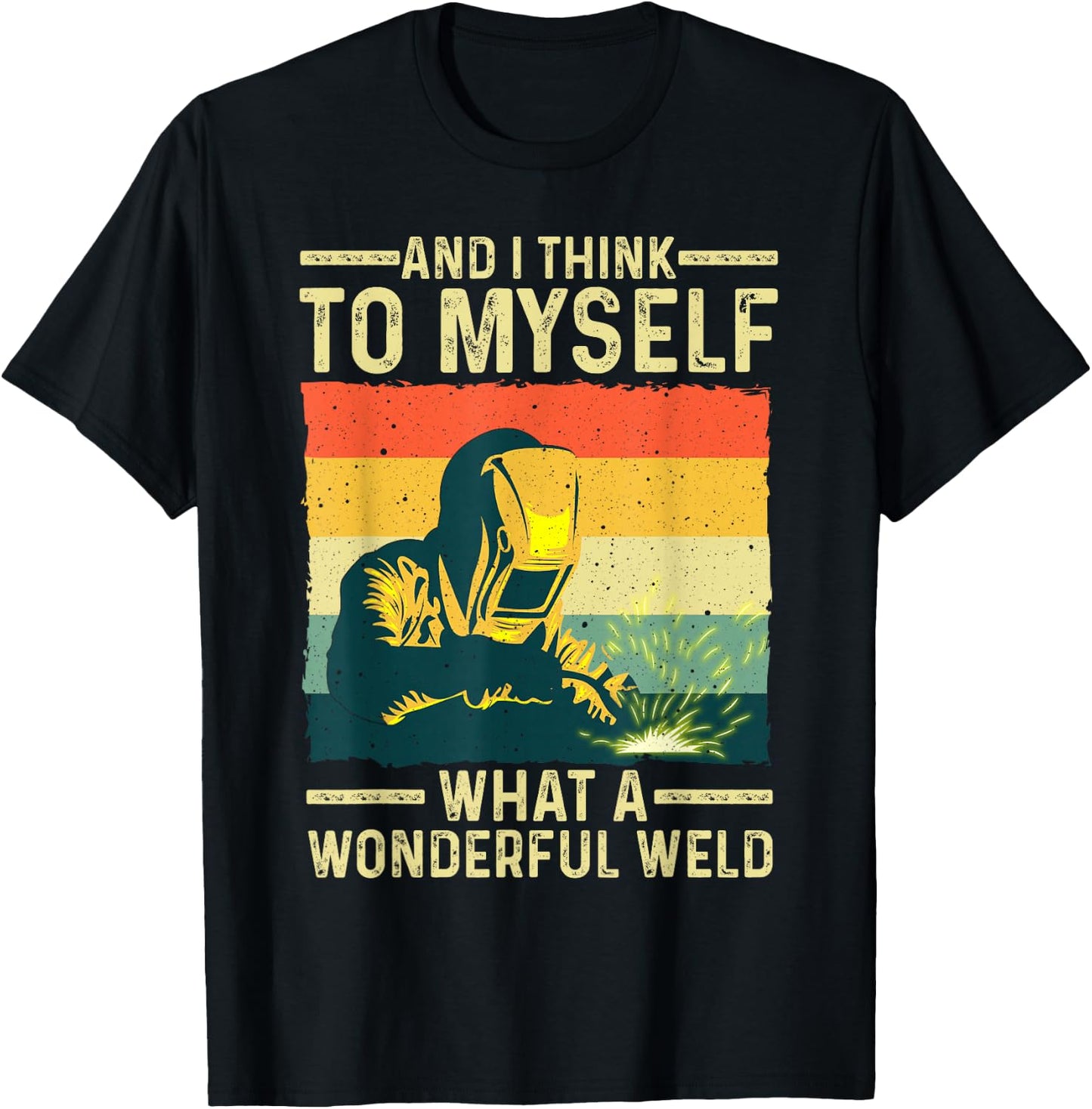 Funny Vintage Welding Design Dad Blacksmith Worker Small T-Shirt - T-Shirt | Black