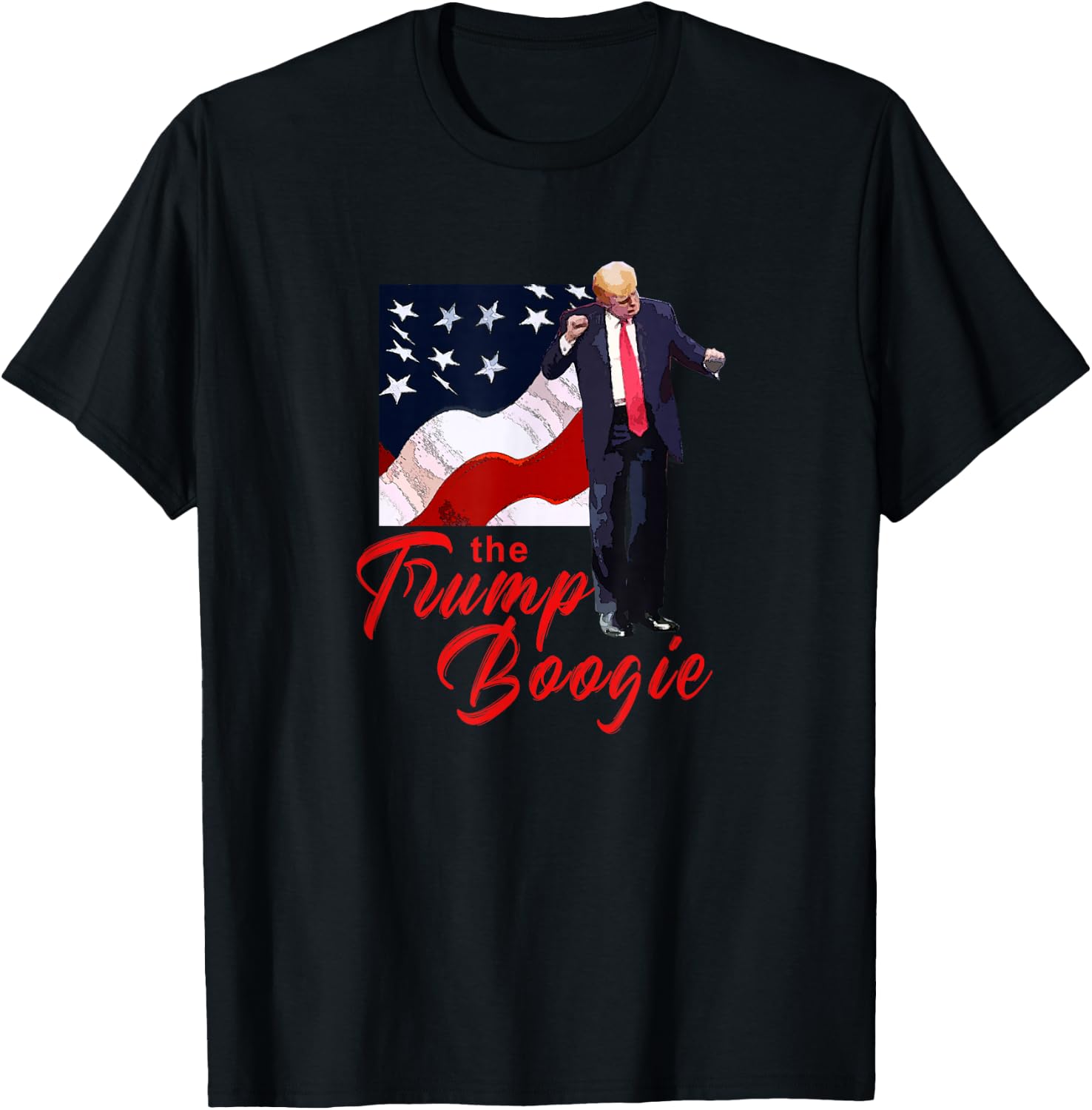 The Trump Boogie, Dancing Trump, Donald Trump, Trump 2024 T-Shirt - T-Shirt | Black