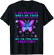 Suicide Awareness I Am Proud Of Who I Am Today The Battle T-Shirt - T-Shirt | Black