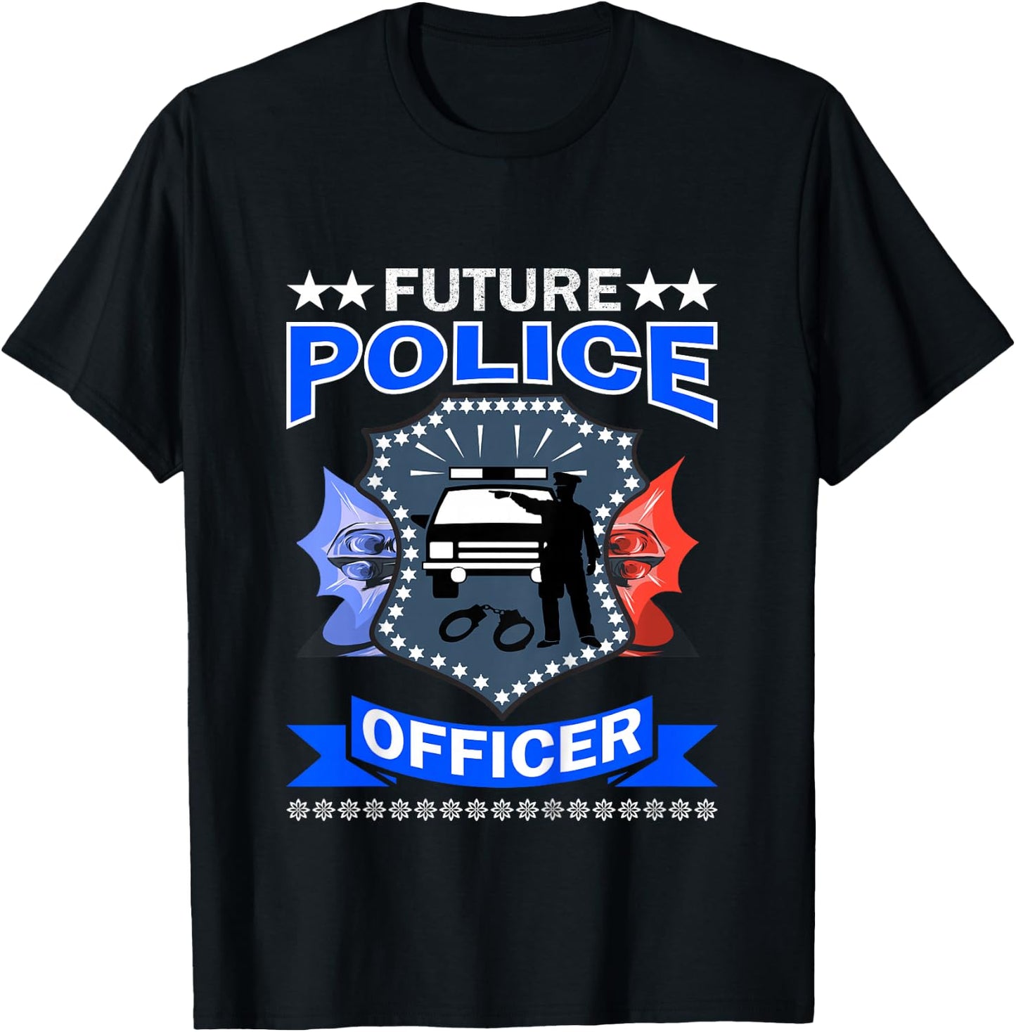 Future Police Officer Kids T-Shirt - T-Shirt | Black