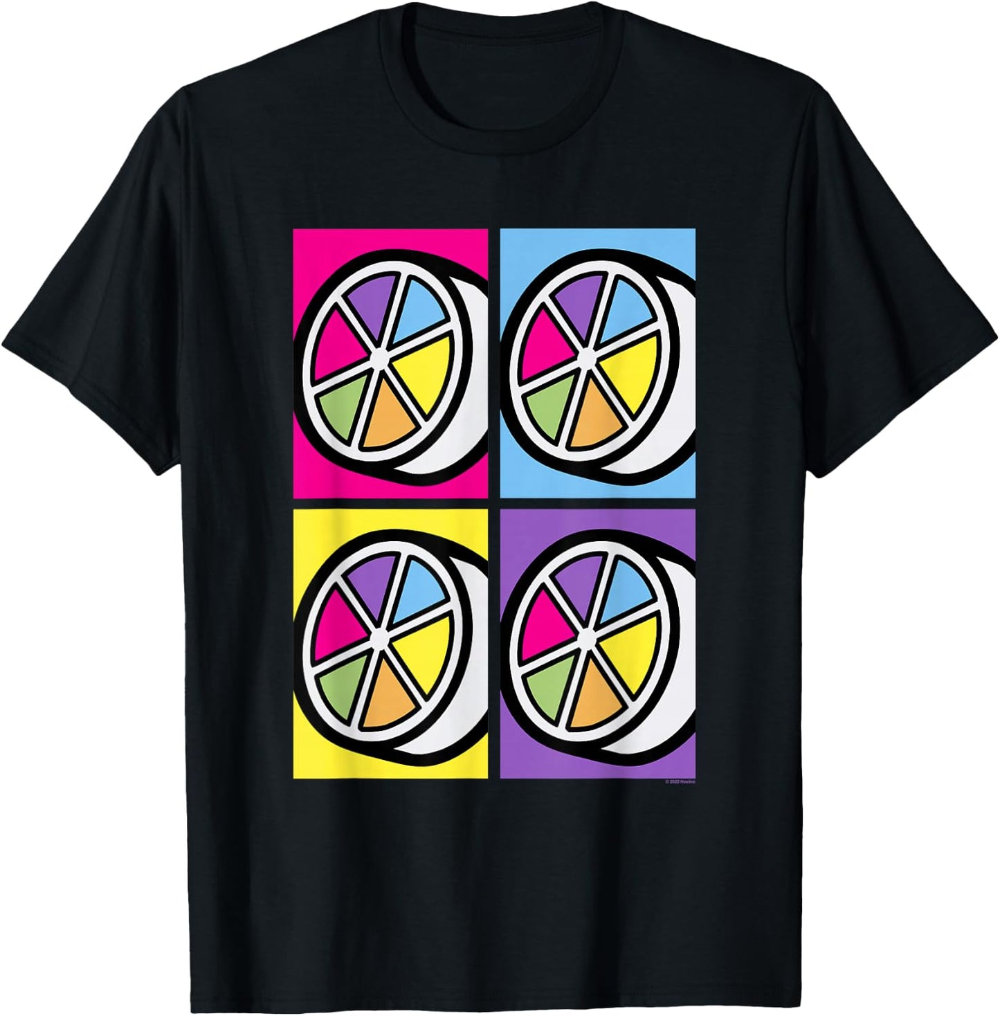 Trivial Pursuit Pop Art Pie with Wedges T-Shirt - T-Shirt | Black