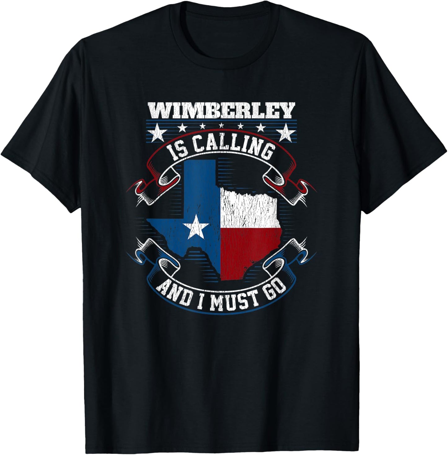 Wimberley Texas Is Calling And I Must Go T-Shirt - T-Shirt | Black