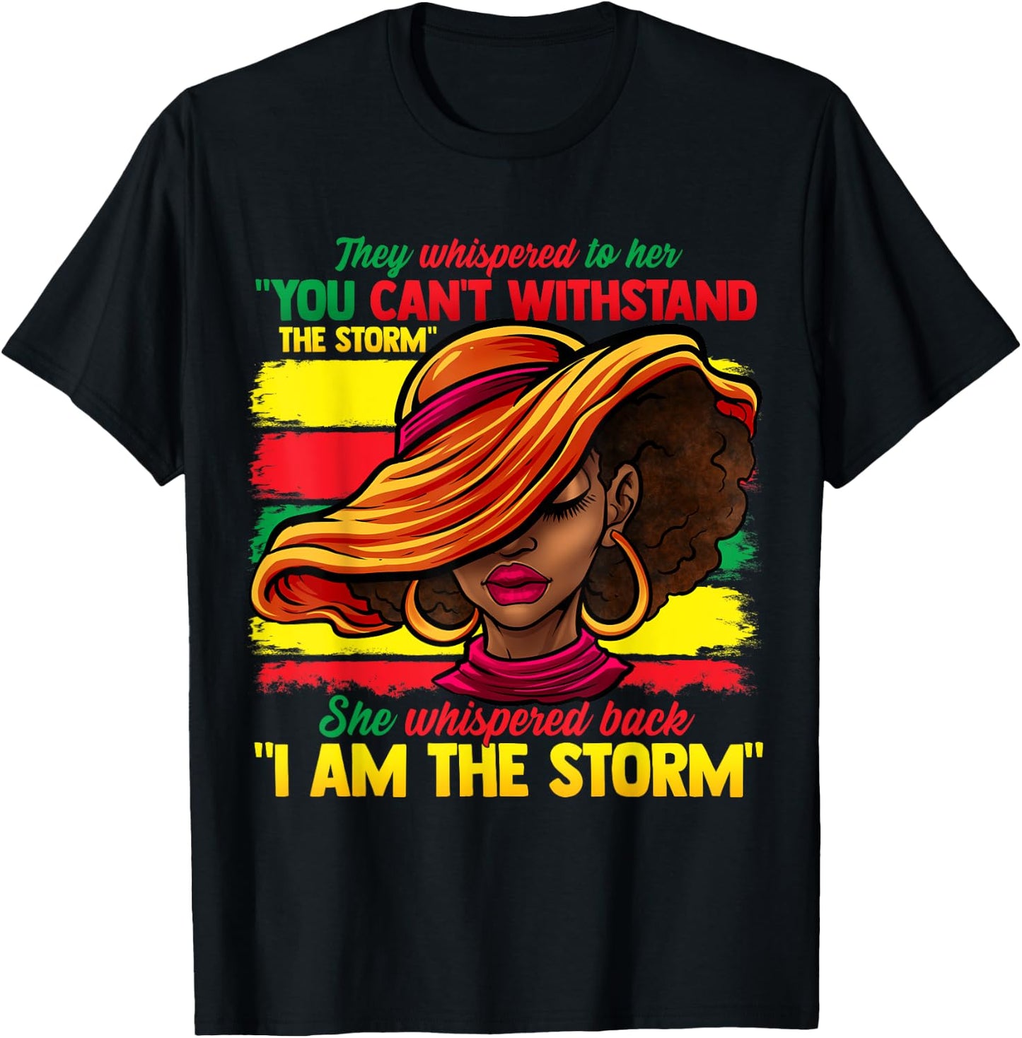 Proud Black African American Ladies Black History Month T-Shirt - T-Shirt | Black