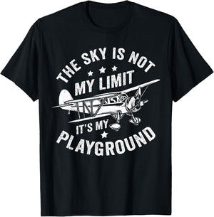 Funny Airplane Pilot Aviation Flying Pilot Airplane Lover T-Shirt - T-Shirt | Black