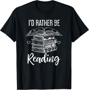 I would rather read T-Shirt - T-Shirt | Black