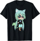 Cute Chibi Style Kawaii Anime Girl Chloe Chan The Tomboy T-Shirt - T-Shirt | Black