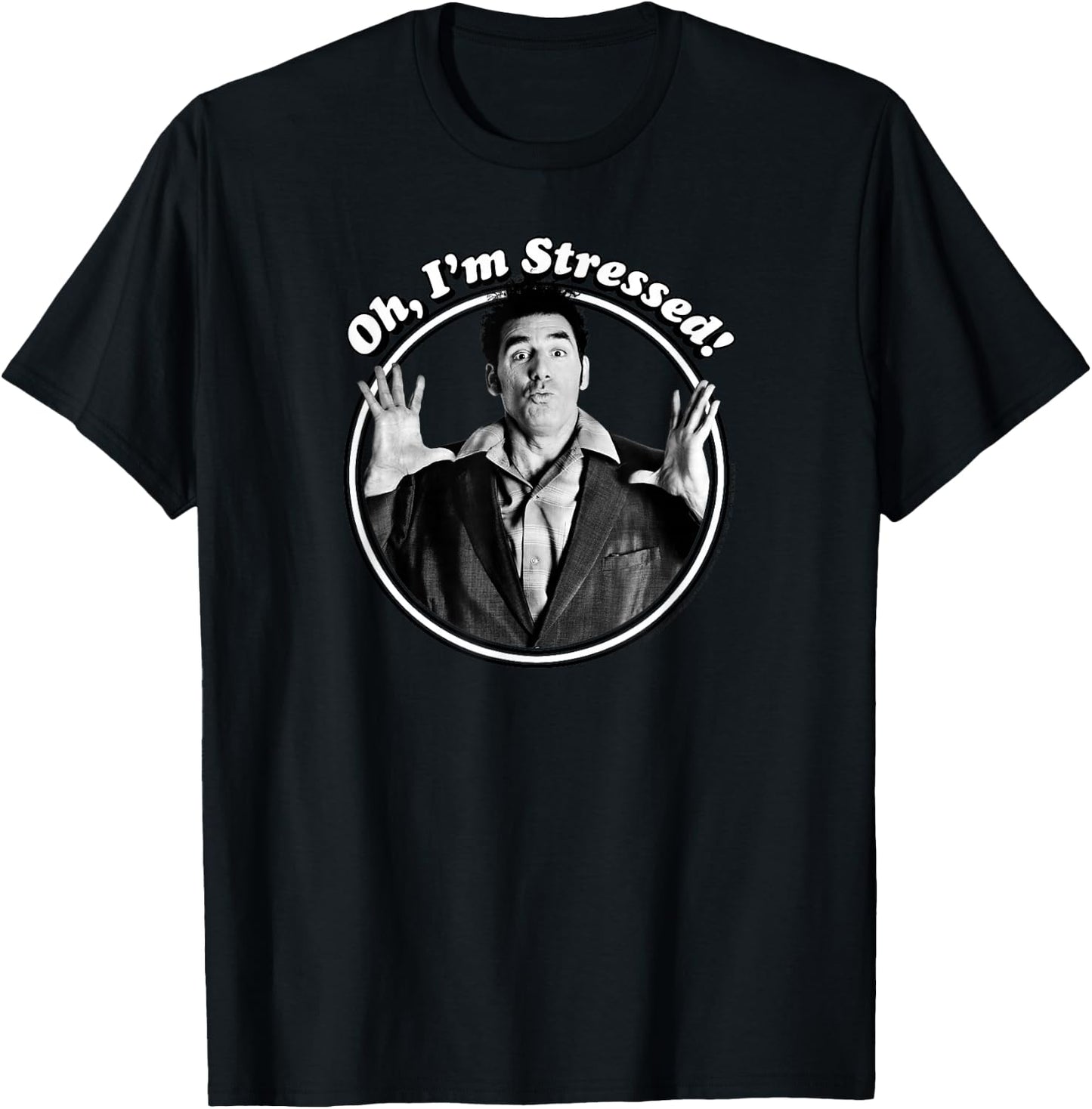 Seinfeld Oh I'm Stressed Kramer T-Shirt - T-Shirt | Black