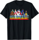 Battle of The Planets Vintage Style Brush Stripe T-Shirt - T-Shirt | Black