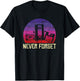 Never Forget Vintage Cassette Floppy Disk VHS Tape retro T-Shirt - T-Shirt | Black