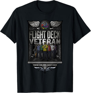 United States Naval Aircraft Carrier Flight Deck Veteran T-Shirt - T-Shirt | Black