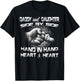 Daddy Daughter Fist Bump Matching Father's Day Best Dad T-Shirt - T-Shirt | Black