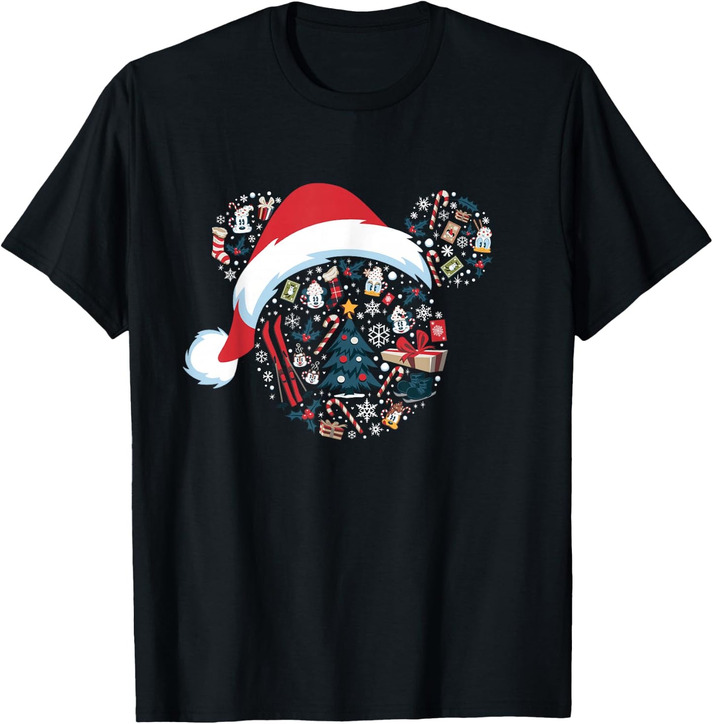 Disney Mickey Mouse Icon Winter Lodge T-Shirt - T-Shirt | Black
