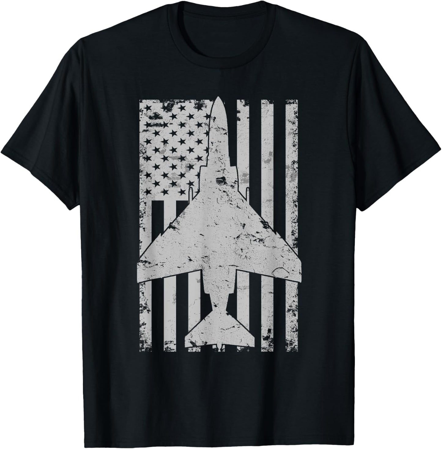 F-4 Phantom II Fighter Jet Patriotic Military Pilot Women Kids Men T-Shirt - T-Shirt | Black