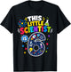 6th Birthday Science This Little Scientist is 6 Years Old T-Shirt - T-Shirt | Black