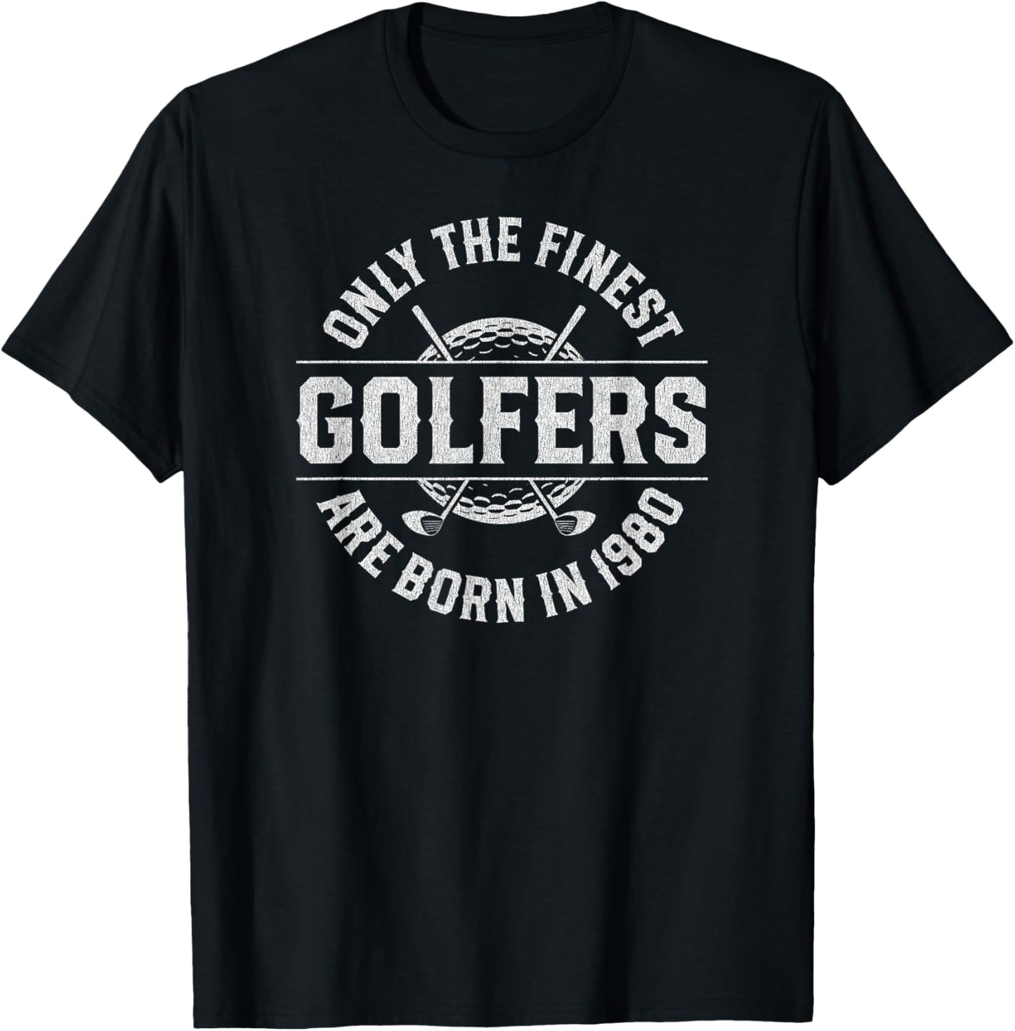 46 Year Old Golfer: Golfing Golf 1980 46th Birthday T-Shirt - T-Shirt | Black