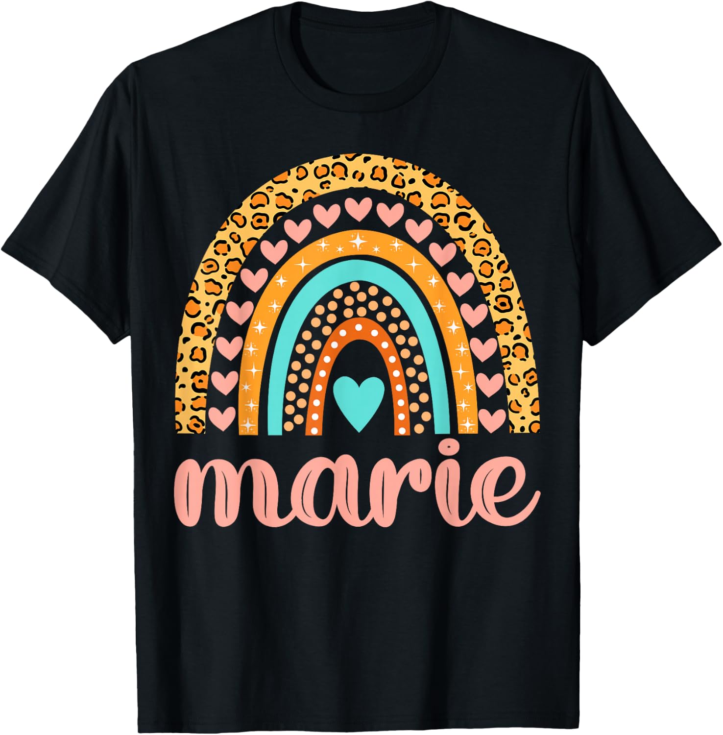 Marie Marie Name Birthday Shirt Gift T-Shirt - T-Shirt | Black