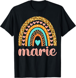 Marie Marie Name Birthday Shirt Gift T-Shirt - T-Shirt | Black