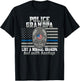 Police Grandpa Like a Normal Grandpa But With Backup Cop T-Shirt - T-Shirt | Black