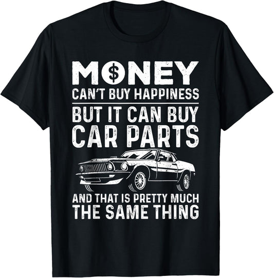 Cool Car Lover Art Automotive Engine Drag Racing Guy T-Shirt - T-Shirt | Black