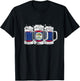 Belize flag and the joy of having some beer T-Shirt - T-Shirt | Black