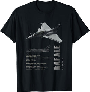 Rafale Jet Fighters-Spec T-Shirt - T-Shirt | Black