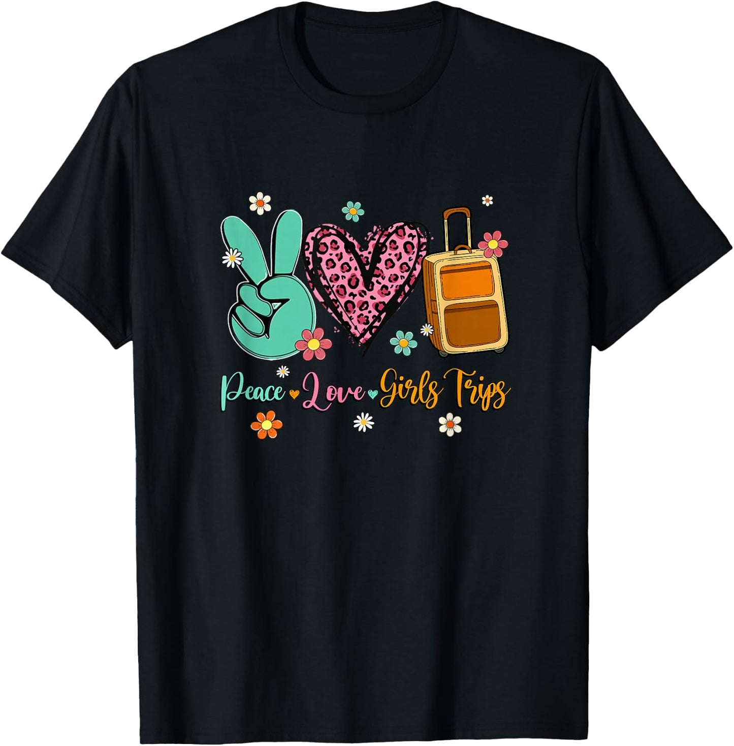 Girls Trip 2026 Weekend Birthday Bestie Women Vacation T-Shirt - T-Shirt | Black
