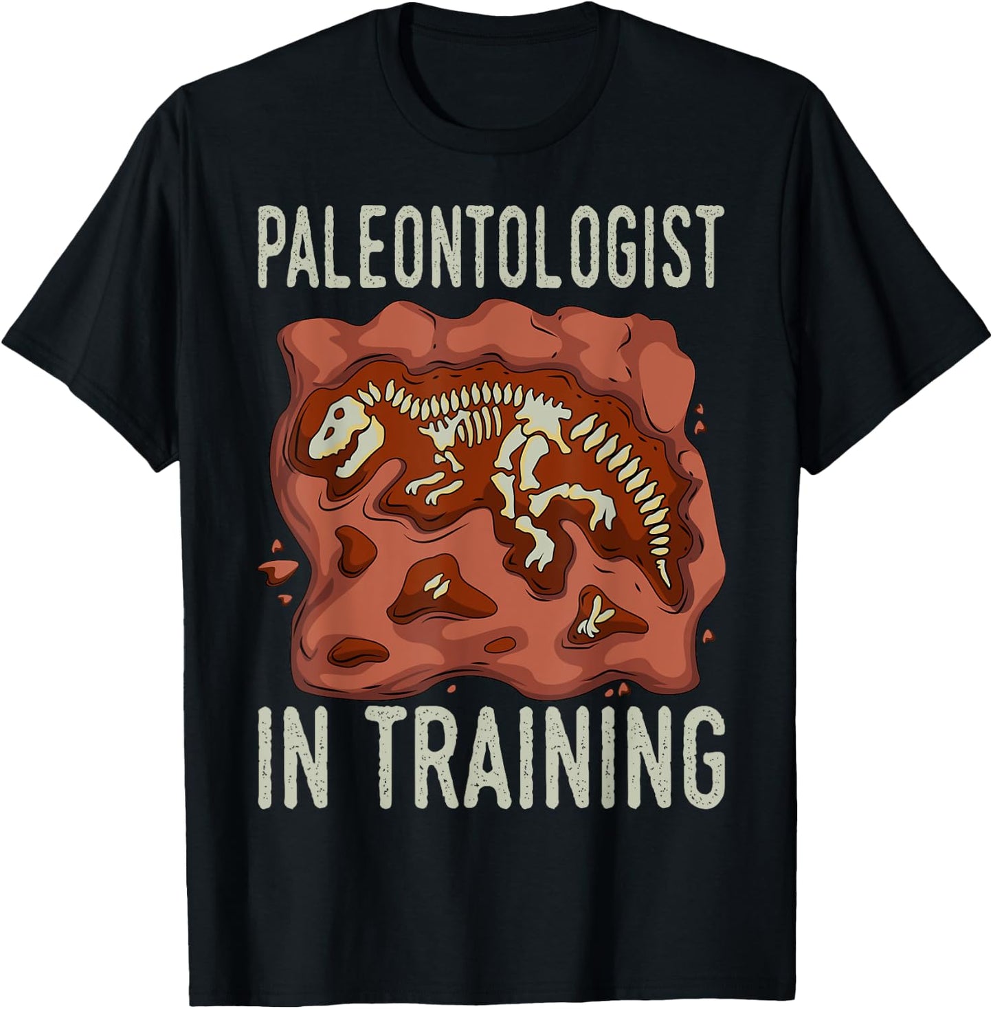 Future Paleontologist Paleontology Student Fossil Hunting T-Shirt - T-Shirt | Black