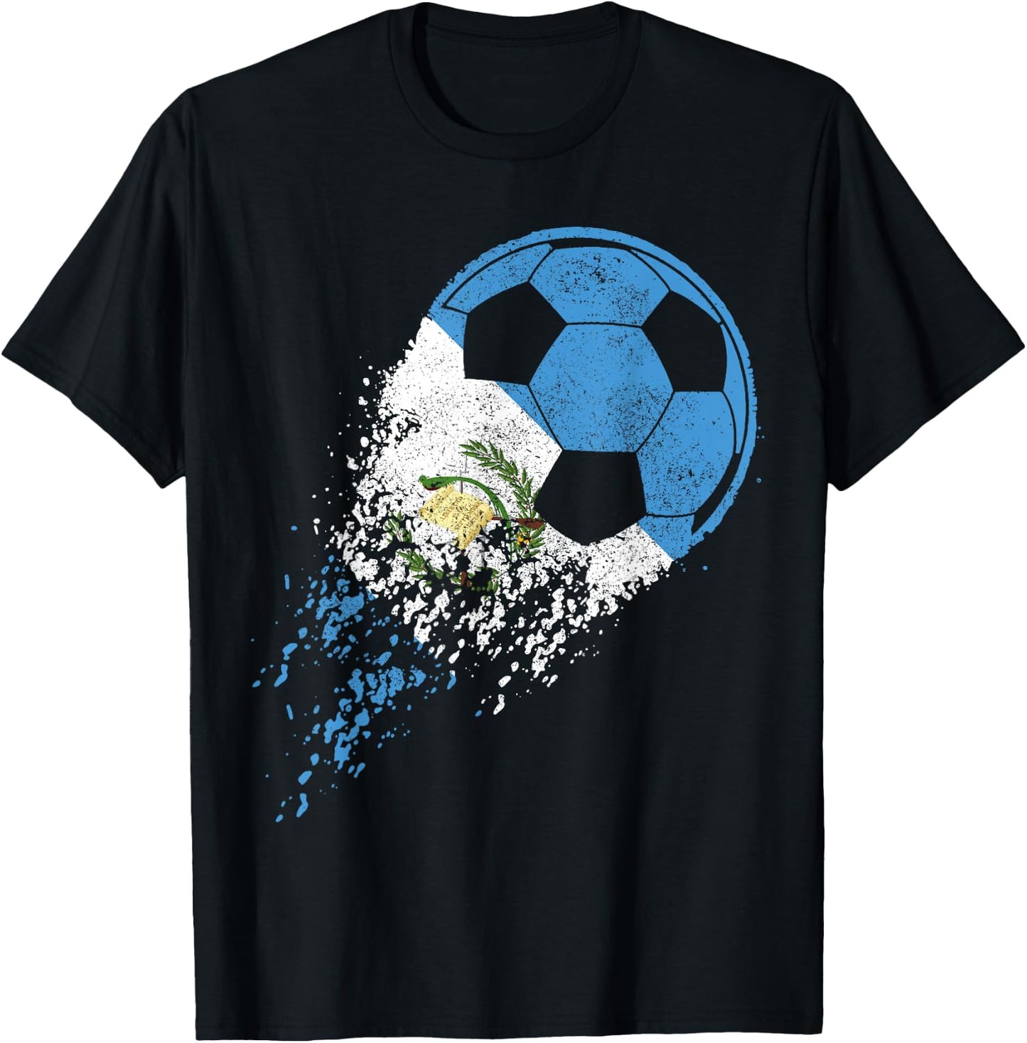 Guatemala Soccer Guatemalan Flag Pride Soccer Player T-Shirt - T-Shirt | Black