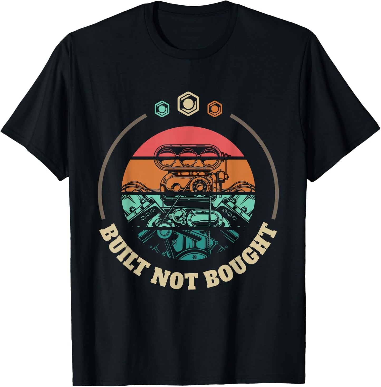 Built Not Bought Mechanic and Engineer T-Shirt - T-Shirt | Black