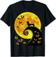 Funny Dachsund And Moon Halloween Costume Weiner Dog Lover T-Shirt - T-Shirt | Black