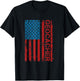 Patriotic American Flag Geocaching Fan For Patriot Geocacher Women Men T-Shirt - T-Shirt | Black