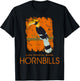 Less People Funny Ornithology Tropical Bird Hornbill T-Shirt - T-Shirt | Black