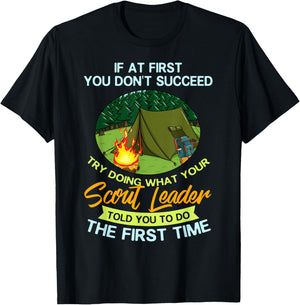 Scout Leader Scouting Guide Knots T-Shirt - T-Shirt | Black