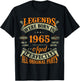 60th Birthday Vintage Legends Born in 1965 60 Years Old T-Shirt - T-Shirt | Black