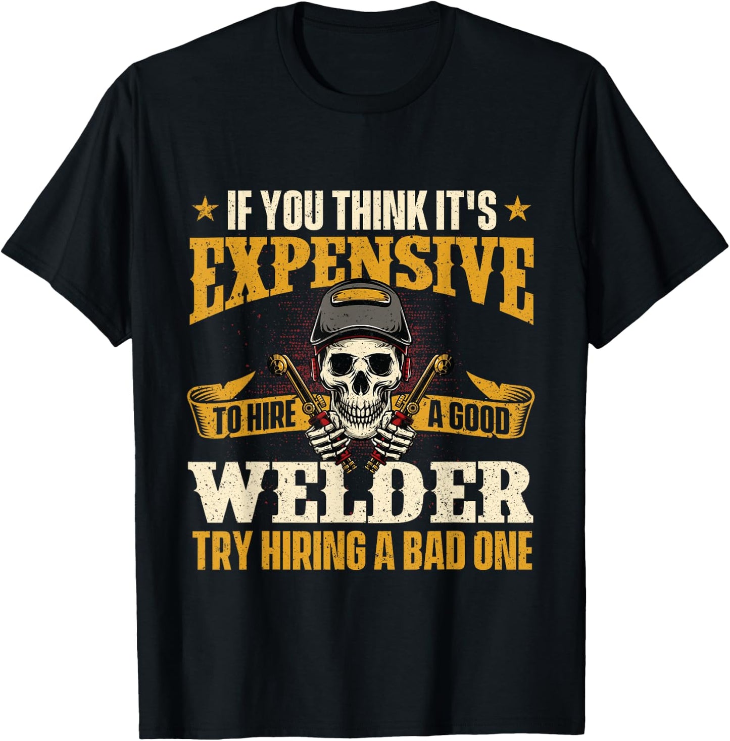 Funny Welder Shirts -Adults Black Small T-Shirt - T-Shirt | Black