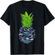 Hawaii Pineapple Whales T-Shirt - T-Shirt | Black