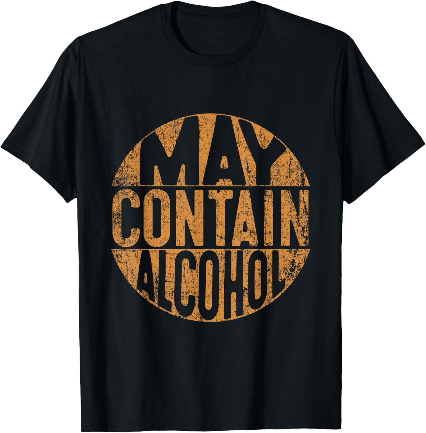 May Contain Alcohol Shirt Women Funny Drinking T-Shirt - T-Shirt | Black