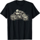 Cafe Racer - Ghost Race Rider - Vintage Motorcycle T-Shirt - T-Shirt | Black