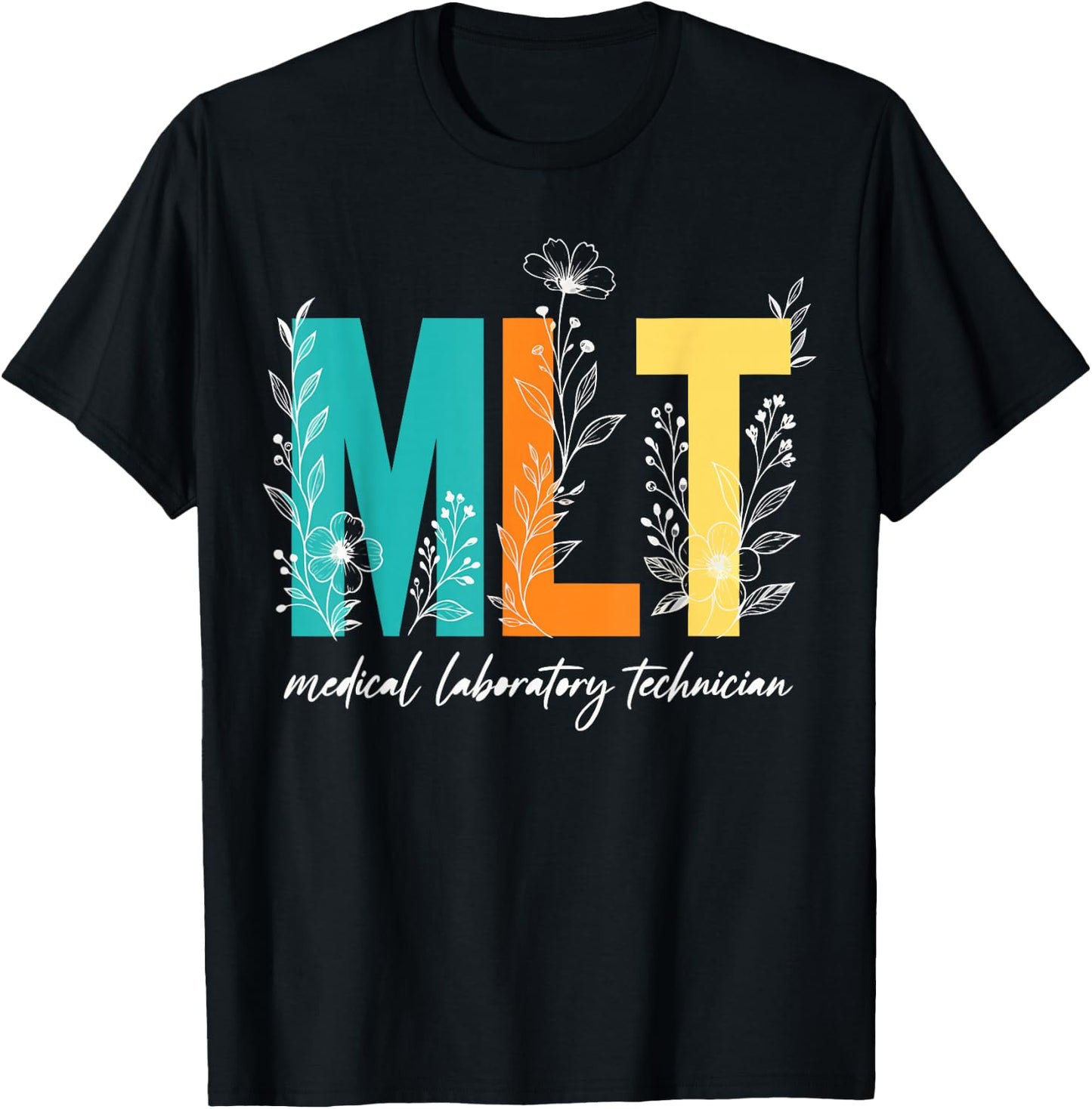 Medical Laboratory Technician Hospital Lab MLT T-Shirt - T-Shirt | Black