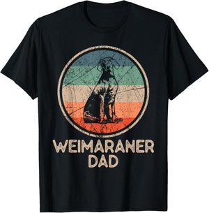 Weimaraner Dog - Vintage Weimaraner Dad Women T-Shirt - T-Shirt | Black