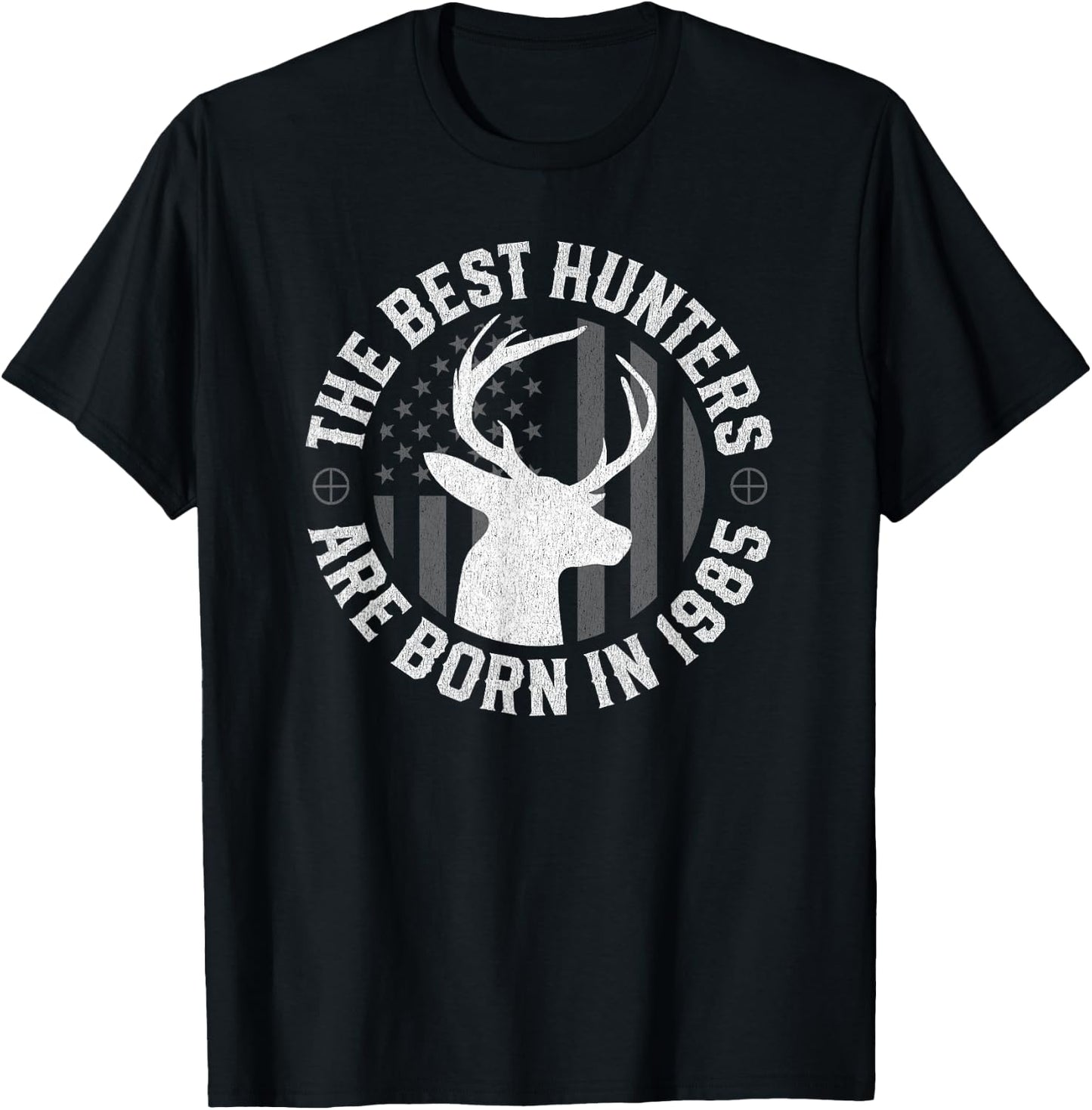 40 Year Old Deer Hunter 40th Birthday Hunting T-Shirt - T-Shirt | Black